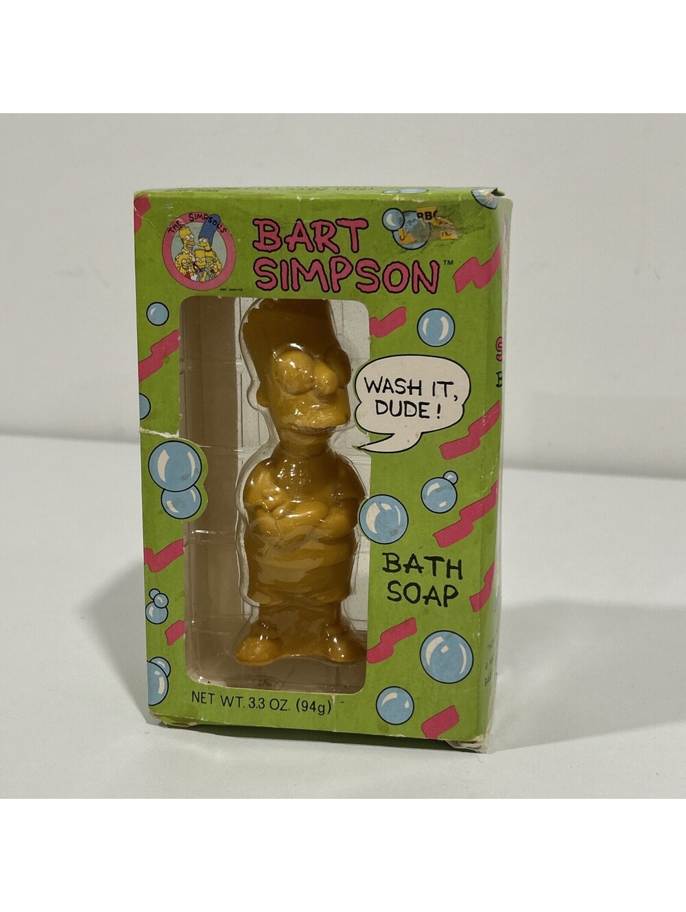New Vintage 1990 The Simpsons Bart Simpson Bath Soap In Box
